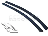 Türscheibenschaber außen. Porsche 911 / 964 Cabrio / Targa - 91153193142, 91153193242