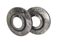 Sport drilled brake discs (Pair) Front. Porsche 911 1984-89 3.2ltr front - 285197C, 91135104123, 91135104122, 91135104123X - 275197C