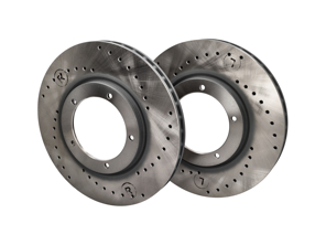 Disques de frein sport rainurés (Paire) Avant. Porsche 911 1984-89 3,2 litres avant - 285197C, 91135104123, 91135104122, 91135104123X - 275197C