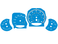 Zifferblattsatz, KMH. Porsche 958 Cayenne Turbo/Turbo S