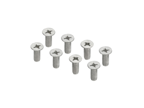 Brake Disc Mounting Screws SET OF 8 for Porsche with 5mm factory spacers - 90026910601, 90026910609