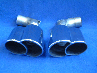 Conversione terminale di scarico per paraurti posteriore Porsche 996 Turbo - 99611135102, 99611135202, 99611110800, 3606409601, 99611135103, 99611135203