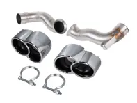 Conversion de tuyau d'échappement pour pare-chocs arrière Porsche 996 Turbo - 99611135102, 99611135202, 99611110800, 3606409601, 99611135103, 99611135203