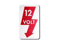Sticker '12 Volt' for Porsche 356 - PCG70183300