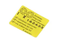 Ordre de tir de l'autocollant. Porsche 964 / 993 - 96460254401