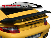 Rear Top Spoiler in Carbon SpeedArt BTR-XL. Porsche 997 Turbo