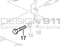 Getriebehalterung Stützsechskantschraube. Porsche 993 C2 TIPTRONIC - 90007503209