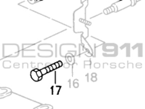 Boulon à tête hexagonale de support de support de boîte de vitesses. Porsche 993 C2 TIPTRONIC - 90007503209