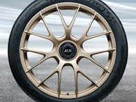 20'/21' 991.2 GT3 RS Magnésium, en or blanc métallisé (satiné) Jantes alliage Porsche d'origine - 99104460339