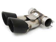 Exhaust tail pipe, Black. Porsche 981 Cayman  / 981 Boxster - 98111136162, 98111136161, 98111136160