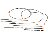 Kit conduite de frein. Porsche 911 1967-68 LHD - 90135560301, 90135560401, 90135561102, 90135561200, 90135561900, 90135562001, 90135562200, 90135562700, 91435569100, 9013556200Y - 1661500410