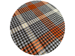SOLM (Racing) Tissu tartan en laine pied-de-poule, inspiration : intérieurs classiques Porsche pied-de-poule