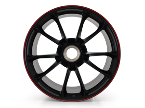 Jante alliage avant 20 pouces Noir liseré Rouge pour Porsche 991 GT3 - 99136416883TR0, 99136416883, 99136416882TR0, 99136416882