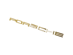 P O R S C H E - Gold Badge. Porsche 911 1966-73 - 901.559.301.23, 90155930123, 901.559.301.22, 90155930122