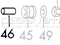 Stoßdämpferbuchse. Porsche 911/912 - 90133351300, 90133351302