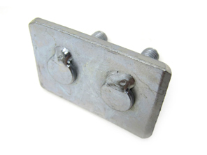 Plaque de retenue du silencieux arrière d'échappement. Porsche 986 Boxster - 99611331101 - 1625001400