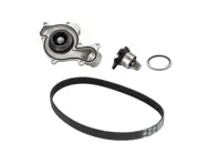 Kit pompe à eau, courroie et insert de thermostat pour Porsche Cayenne 9YA / Panamera V6 hybride 971 - 9A712101304, 9A712168800, 9A110655900, 0PB121688, 9A790313710, 9A712101303