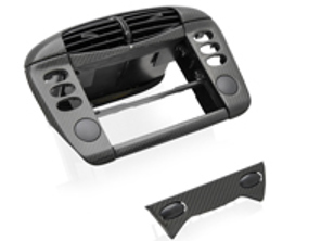 Kit de rénovation de console centrale en carbone. Porsche996 >>2001 - 00004480130