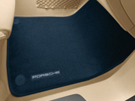 Vloermatten met nubuckrand. Porsche 970.1 Panamera 2010 RHD - Rechtsgestuurd - 97055106301dk4