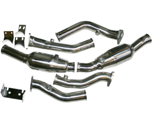 Exhaust catalytic converter set. Porsche 993 C2 / 993 C4 - 993PO93260S, 1620300210, 92.312S, PO-93260S, 99311321316, 99311321338, 99311321343, 99311321344 - 1620300210