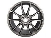 Cerchi in lega da 20' GT4 in platino (satinato-lucido). Porsche originale - 98104460302, 00004460719