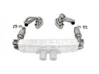 CARGRAPHIC GT Sportauspuffanlage, nachrüstbar mit ID42 GT, ohne Heizung, ohne Klappen, für GT3-Schalldämpfer. Porsche 964 Carrera 2/4/RS - 96411104504, 96411104605, 96411104502, 96421103905, 96421103932, 96421104004, 997111027A1