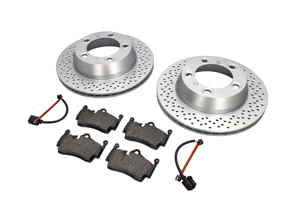 Kit plaquettes et disque de frein arrière 300 mm pour Porsche 981 - 98735240101, 98735293903, 98160916300