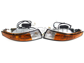 Blinker- und Glasfront-Kit mit SCHWARZEM Randglas Porsche 911 - 91163194400, 91163194300, PCG63193520, PCG63193620, 91163197000, 91163197001