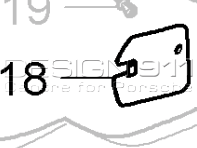 Bevestigingsplaat voorbumper. Porsche 970 Panamera - 97050532500, 97050532600