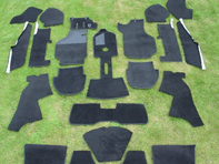 Interior floor carpet set. Porsche 911 1984-89