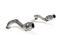 Set di tubi di collegamento Akrapovic (titanio). Porsche 718 Cayman GT4 RS / Boxster Spyder RS - L-PO/T/17, 9GT254350B, 9GT254350C, 9GT254351B, 9GT254351C - L-PO/T/17