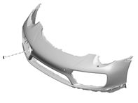 Front bumper. Porsche 991.2 Turbo  2017>> - 99150591200, 99150591201