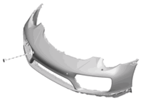 Le pare-choc avant. Porsche 991.2 Turbo 2017>> - 99150591200, 99150591201