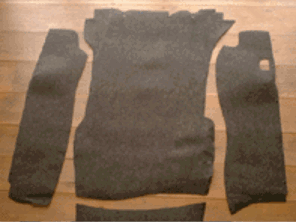 Ensemble de tapis de coffre. Porsche 911 1969-73 (LWB)