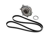 Kit de bomba de agua, correa y termostato. Porsche 981 Boxster / Cayman / Porsche 991.1 - 0PB121035A, 9A110221800, 0PB903137A, 9A110222602, 9A110622603, 9A712111000, 9A110655900, 0PB121688