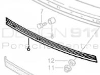 Schlaggummi-Kunststoff-Einlage. Porsche 911 - 91150514902
