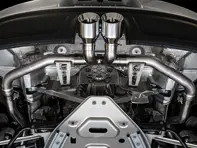 Ligne d'échappement AWE Track edition avec embouts Silver pour Porsche 718 Boxster / Cayman - 3010-32038, 3010