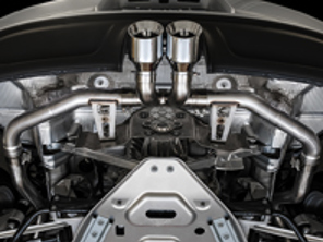 Ligne d'échappement AWE Track edition avec embouts Silver pour Porsche 718 Boxster / Cayman - 3010-32038, 3010