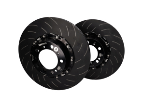 EBC Racing Dischi freno posteriori SLOTTED flottanti in due pezzi per Porsche - 38007063, 38007064, 99135140581, 99135140681, 99135140682 - SG2F012