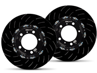 EBC Racing Two-piece floating Rear SLOTTED Brake Discs for Porsche - 38007063, 38007064, 99135140581, 99135140681, 99135140682 - SG2F012