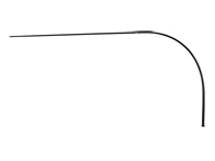 Guide tube for bonnet release cable. Porsche 911  63-89 - 91150218100, 91150218100, 91150218100GRV - 1670750200