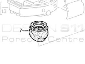 Wing Petrol Flap Sleeve. Porsche 993 / 964