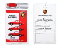 Porsche Classic Olieverversingslabel 20W-50 voor Porsche 356 / 914 / 911 2.0-2.7L - PCG04320928, PCG04320929, 20W50, 20W 50, 20W-50