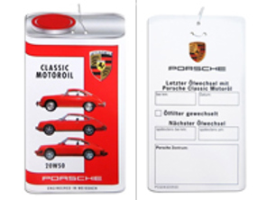 Porsche Classic Oil Change Label 20W-50 for Porsche 356 / 914 / 911 2.0-2.7L - PCG04320928, PCG04320929, 20W50, 20W 50, 20W-50