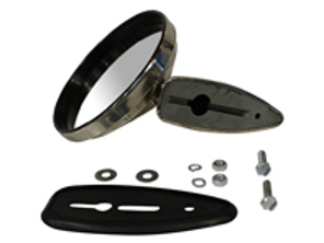 Retrovisor exterior redondo estilo Durant con aro. Porsche 911 1968-71 - 90173111101 - 1689100400, URO-004082, EP090748, 911278