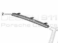Dachfrontplatte. Porsche 993 1994-98 - 99350214300GRV