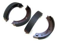 Handbrake shoes, Set of 4. Porsche 911 1965-68 / 356B / 356C - 90135290613, 90135290614, PCG90120971, 	90135209710 - PS8532, 911419/00, 1663900410, BP PS8532