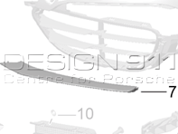 Voorbumperschijfbevestigingsframe lager. Porsche 991 C2 - 991505765001E0, 991505766001E0