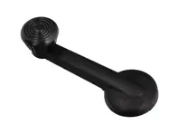 Window handle, Zinc, Black. Porsche 914 - 111837581J, 1138375813 - 8188300200