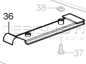 Pannello supporto spoiler inferiore paraurti anteriore. Porsche 997 GT2 - 99750558580